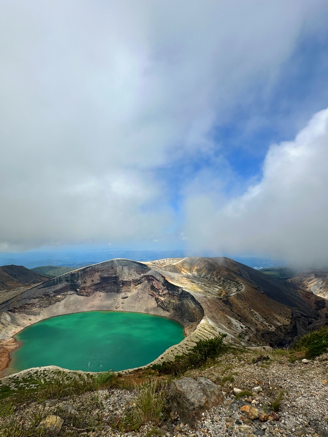 Emerald crater lake